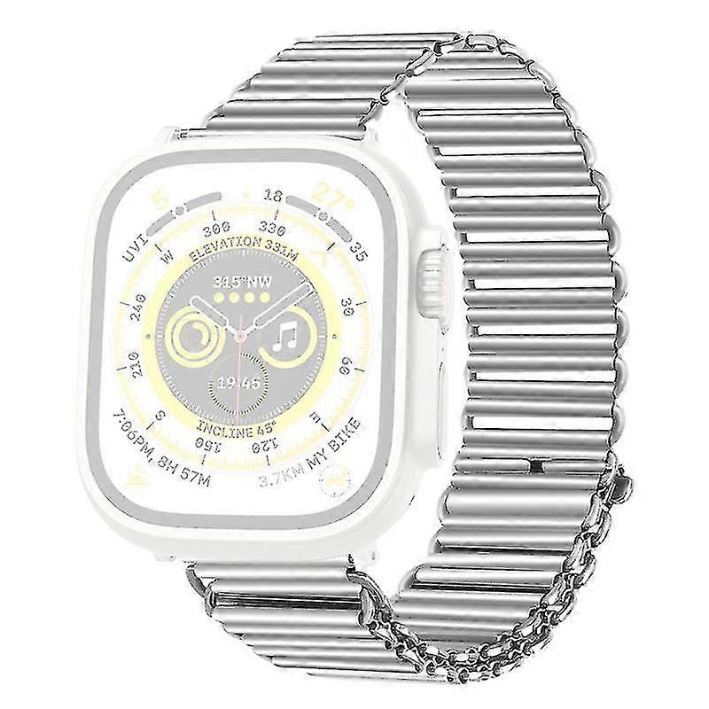 Compatible With Apple Watch Series 8 7 41mm Se Se (2022) 4 5 6 40mm 3 2 1 38mm Hollow Chain Watchband Stainless St