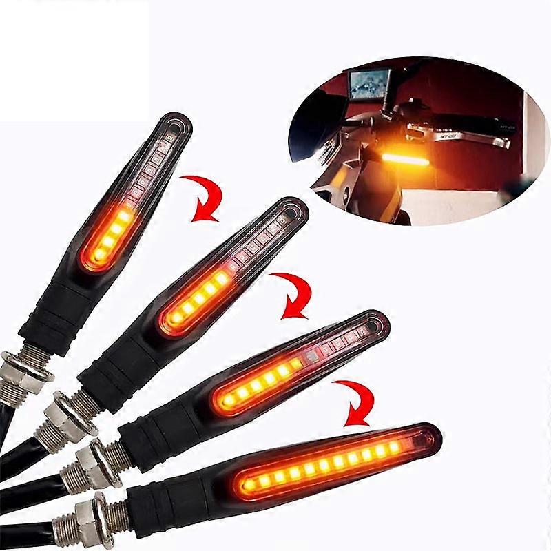 Luz de seta universal para motocicleta 12V à prova d'água, pisca-pisca, luz traseira, acessórios para lâmpada