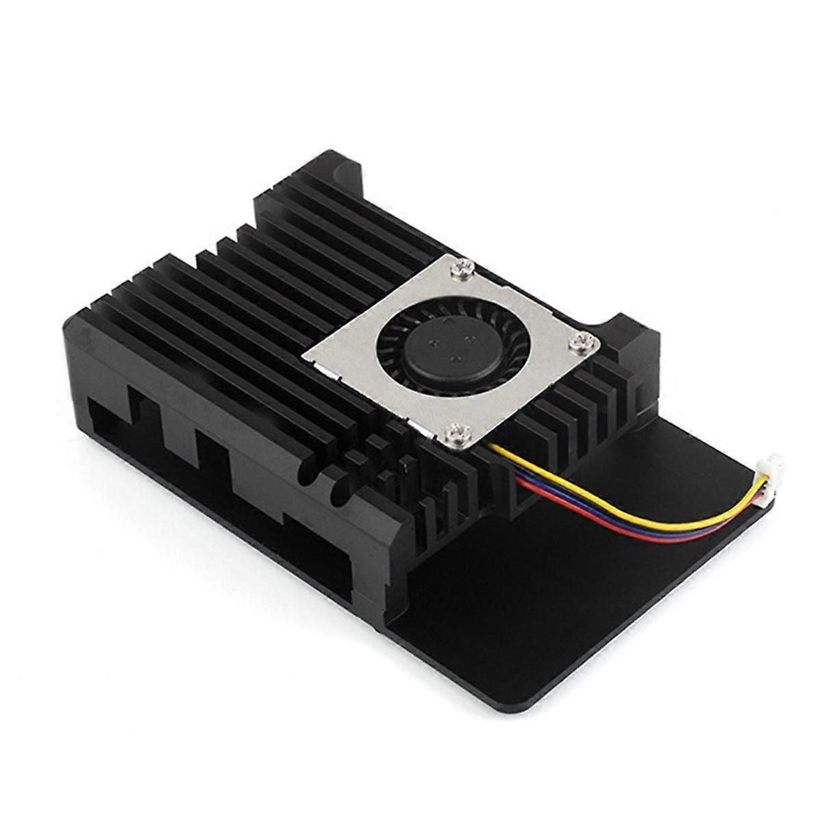 For 5 Case Shell with Cooling Fan Metal Armor Shell Enclosure for Pi 5