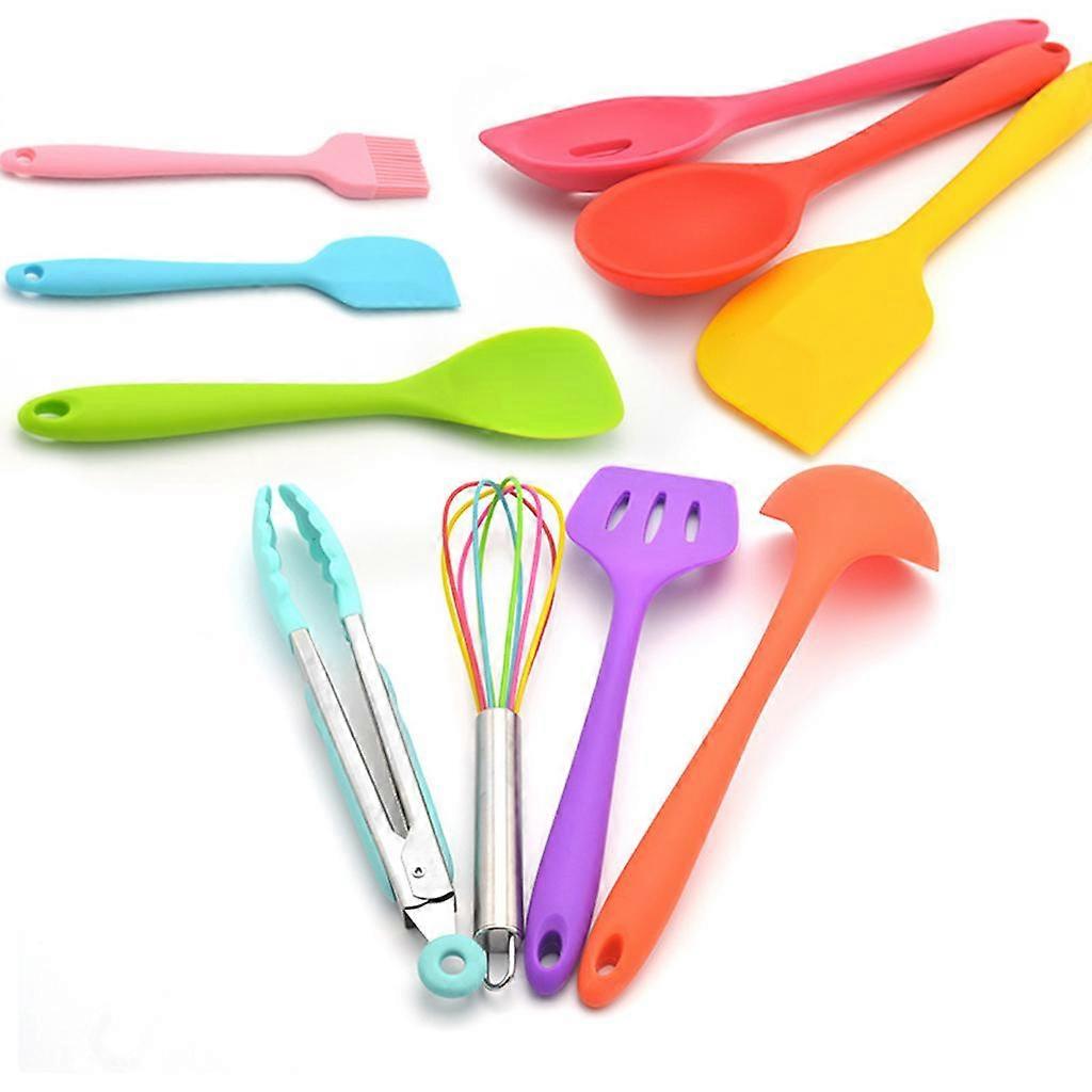 10 Piece Silicone Kitchen Utensil Set, No Cooking Tool