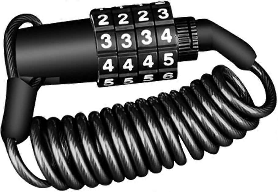 Motorcycle Helmet Lock Bike Lock Combination Portable Combination Security