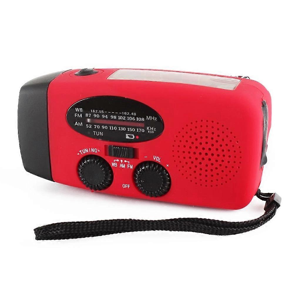 All in 1 SOLAR HAND CRANK DYNAMO RADIO FLASHLIGHT TORCH PHONE CHARGE EMERGENCY