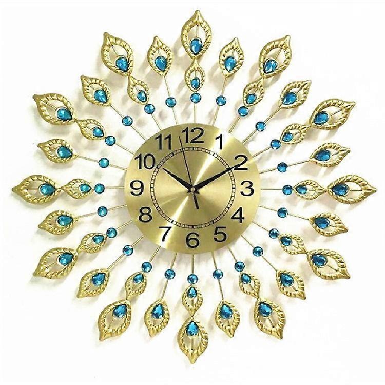 Creative peacock shaped wall clock, Size:60 cm