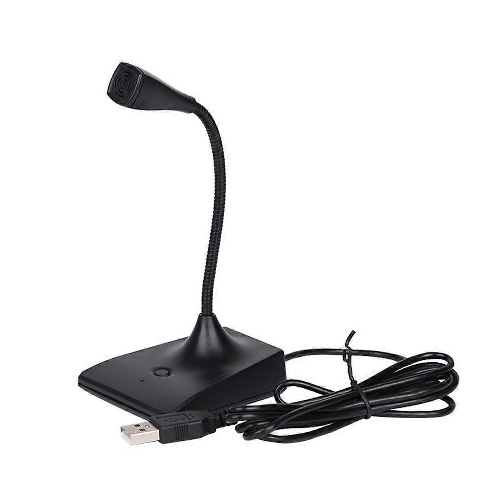 USB Wired External Mic with Holder Omnidirectional Noise Cancelling Microphone