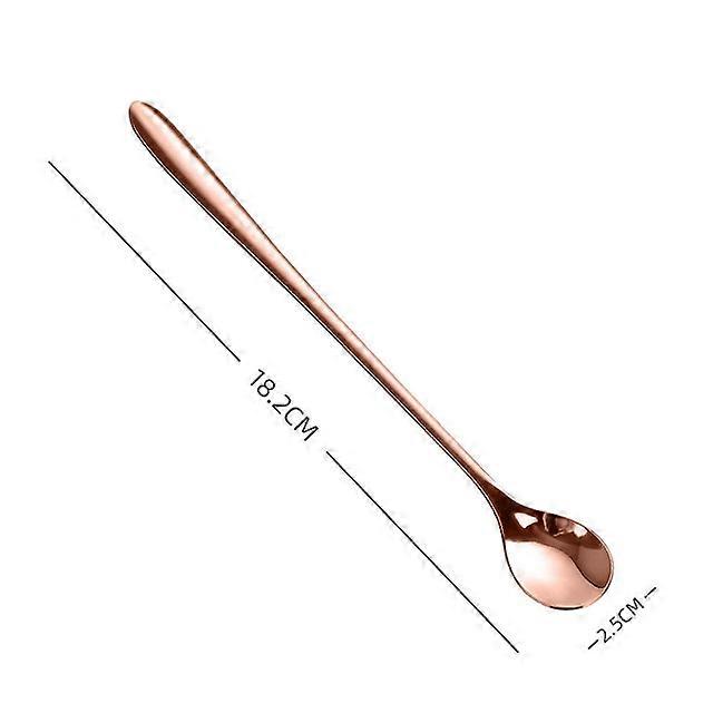 304 Stainless Steel Long Handled Coffee Spoon Ice Cream Dessert Tea Stirring For Picnic Kitchen Accessories Bar Tools