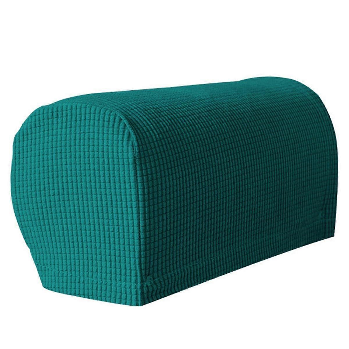 2PCS Soft Stretch Plush Armrest Covers, Stretch Armrest Covers for Chairs/Sofas, Couch Arm Covers,Lake Blue
