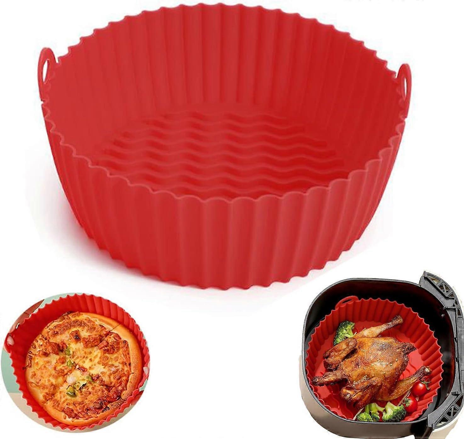 Air Fryer Accessory, Silicone Pot for Air Fryer, Air Fryer Silicone Pot, Silicone Air Fryer Basket, Reusable Silicone Basket, Air Fryer Silicone Pot B