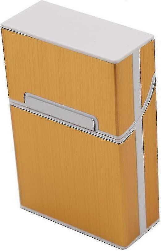 Light Aluminum Cigarette Box (gold)