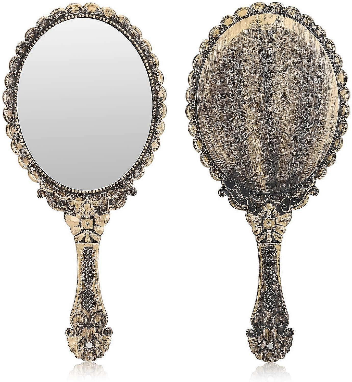 Vintage Handheld Mirror, Small Handheld Decorative Mirror
