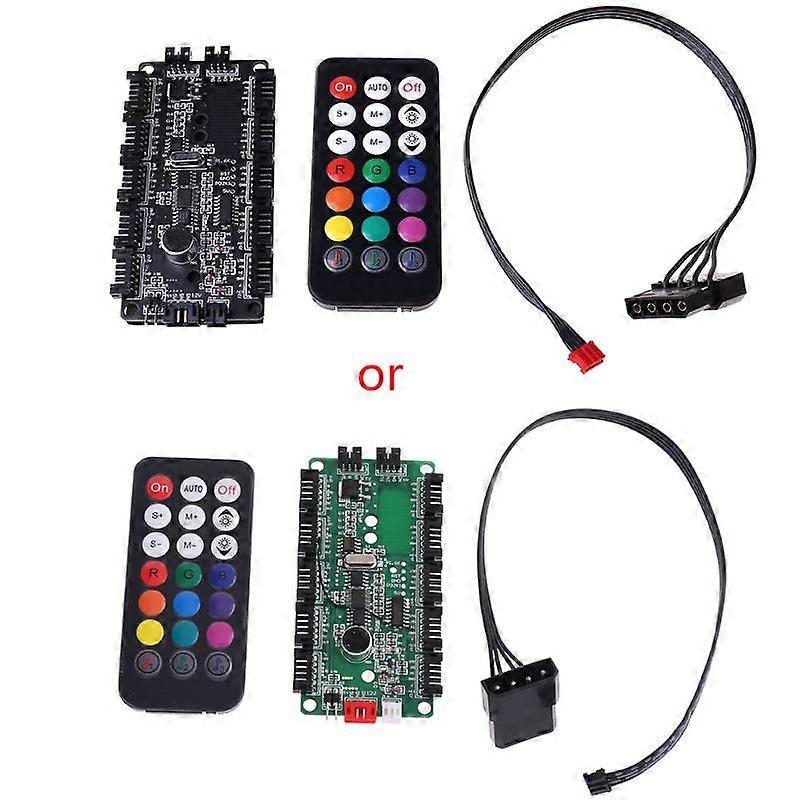RGB Fan Controller 21 Keys Music Remote Control Panel for Computer PC CPU+IR