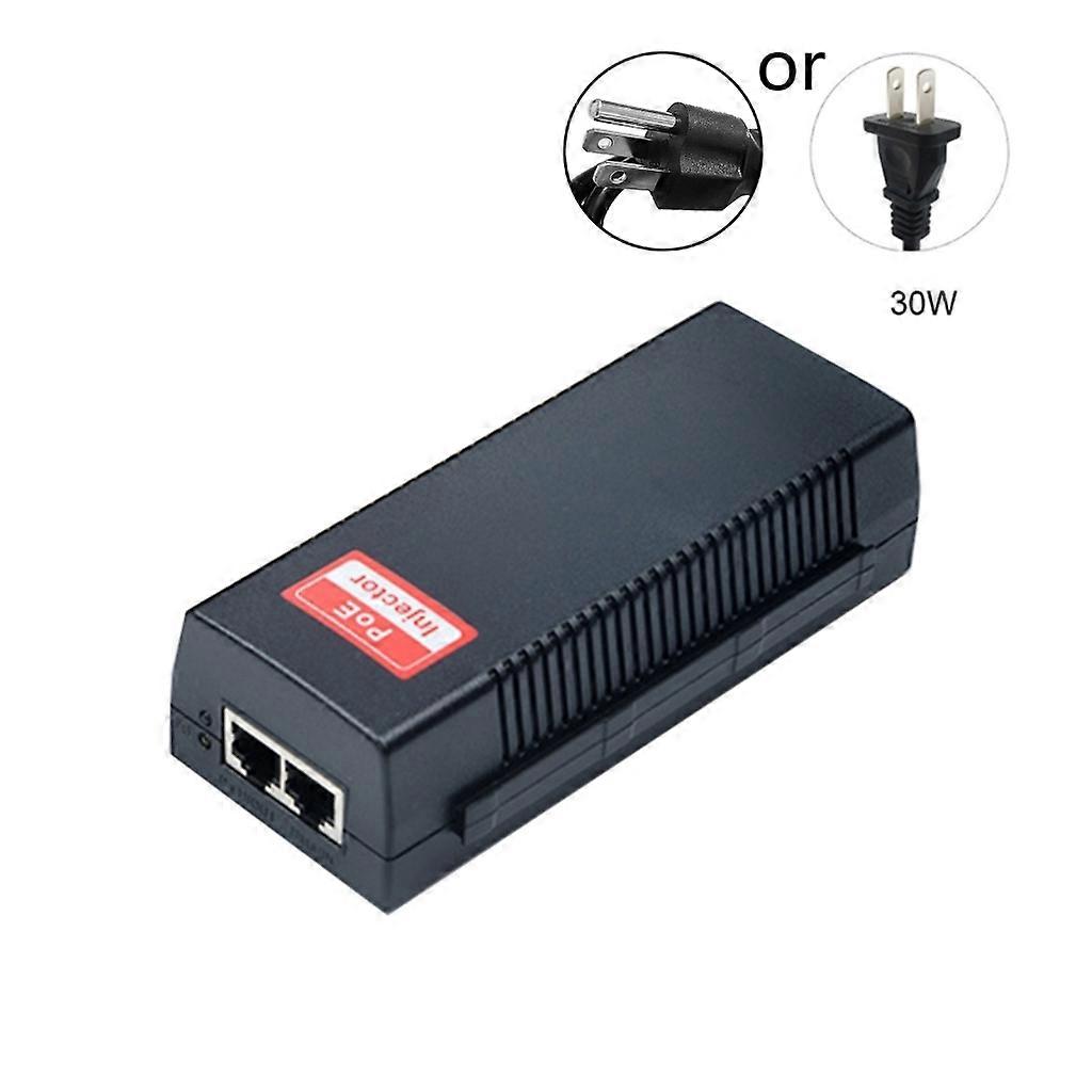 محول حاقن PoE السلبي ، حاقن PoE + 30W 10/100 / 1000Mbps PoE 4,5 + / 7,8-