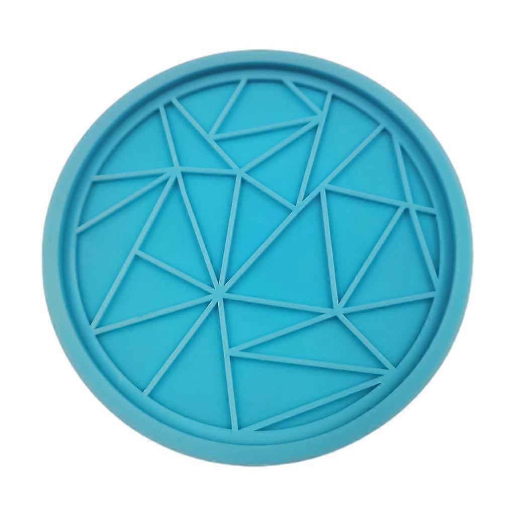DIY Τέχνες Χειροτεχνία Κύπελλα Mat Decor Mold Γεωμετρικός κύκλος Στρογγυλή κούπα Pad Casting Mold