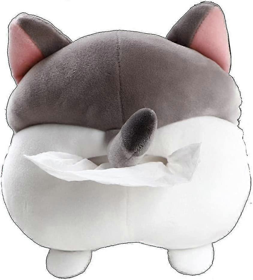 Creative Tissue Box Holder, Zipper Hanging Type, Suitable For Car (gray)