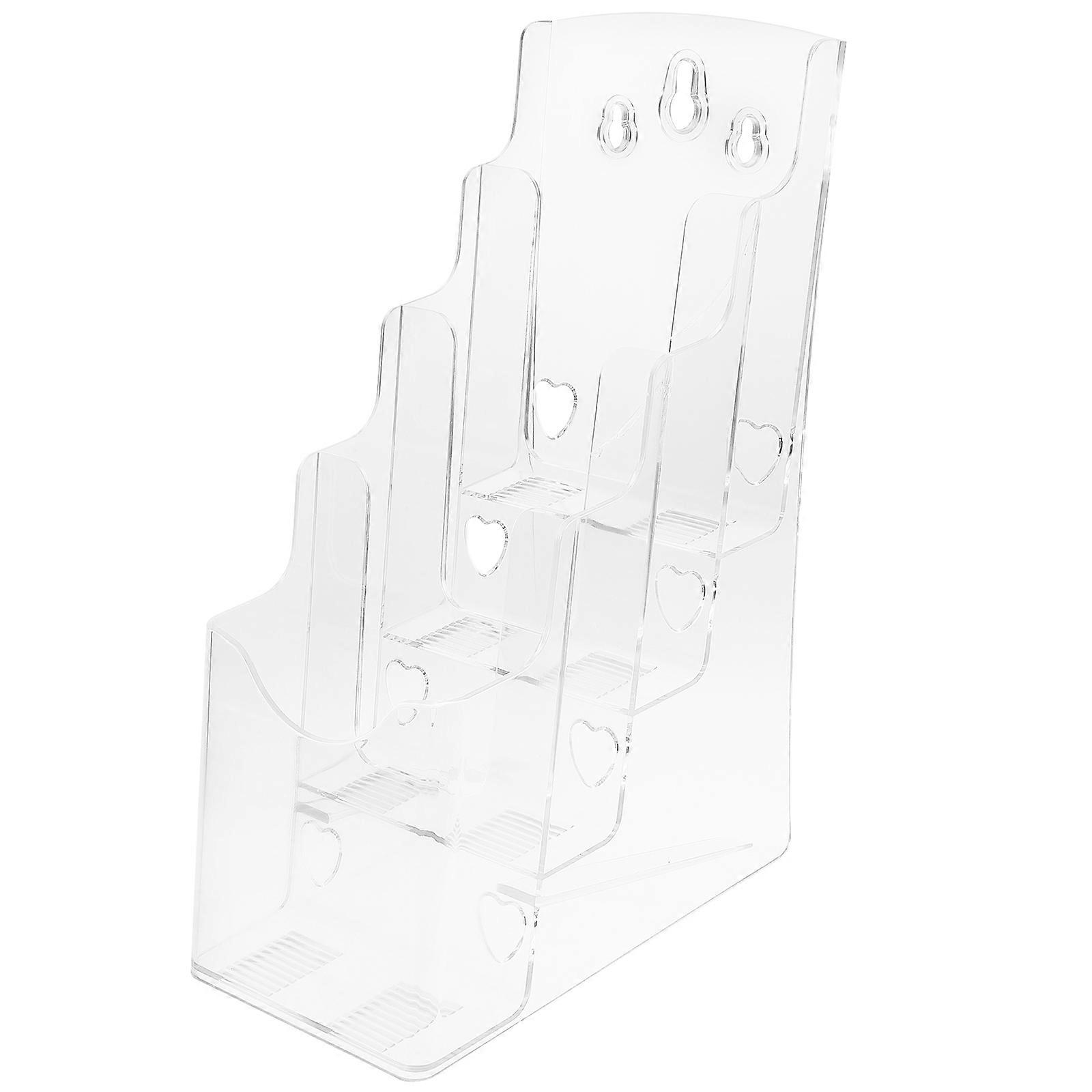File Rack Wall Mount Brochure Rack Pamphlet Holder Tabletop Document Stand