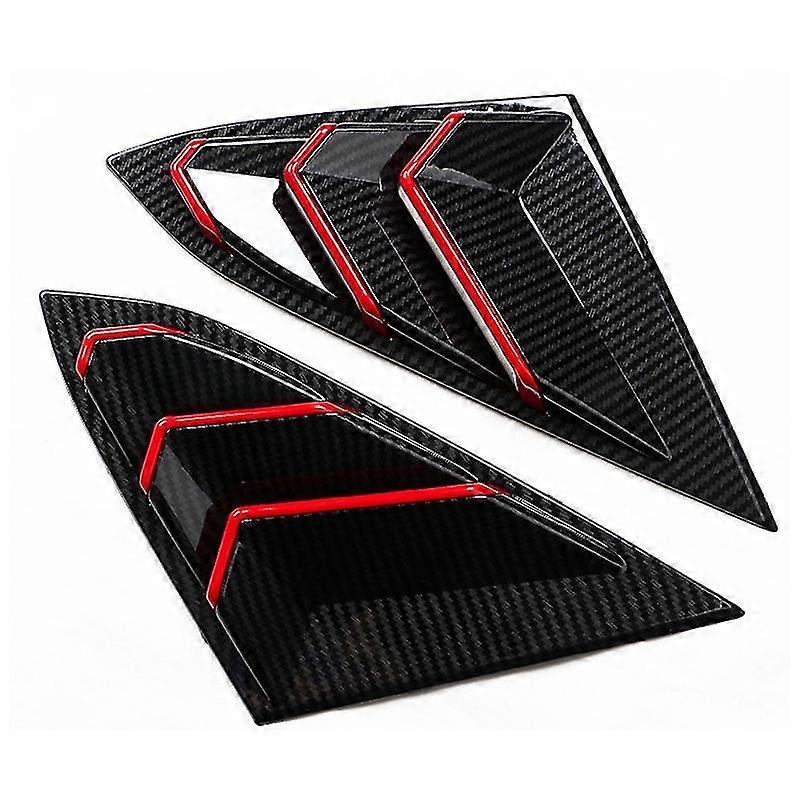 Rear Window Triangular Carbon Fiber With For 10th 2017 2018 2019 Window Blinds Triangular Window Pr