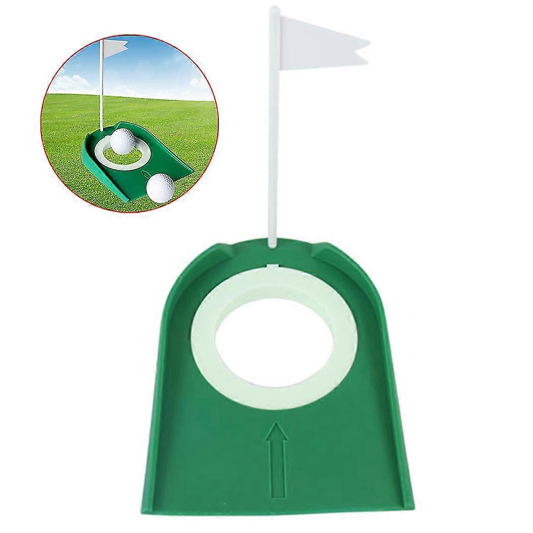 Golf Putting Cup With Flag Plastic Indoor Golf Training Putter Practice Hole