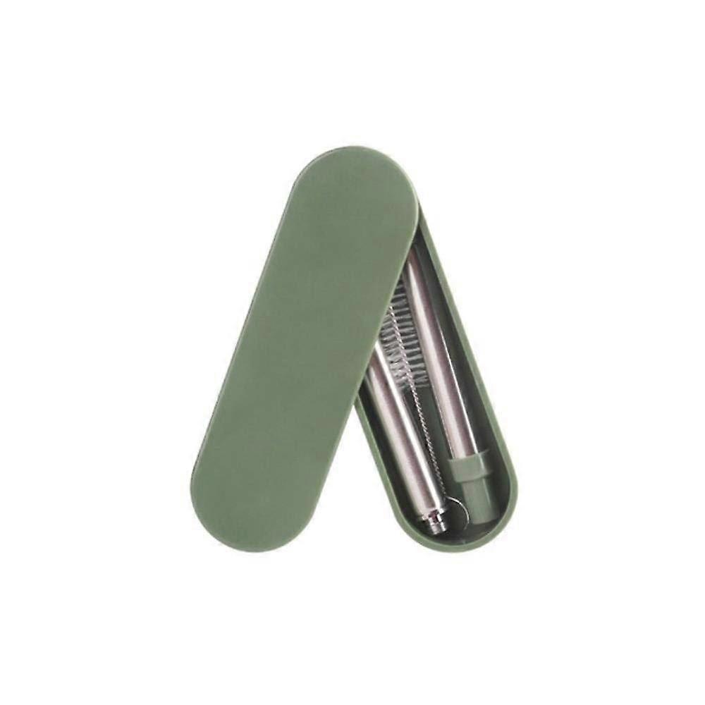 Pailles métalliques pliables et réutilisables, pailles télescopiques portables en acier inoxydable