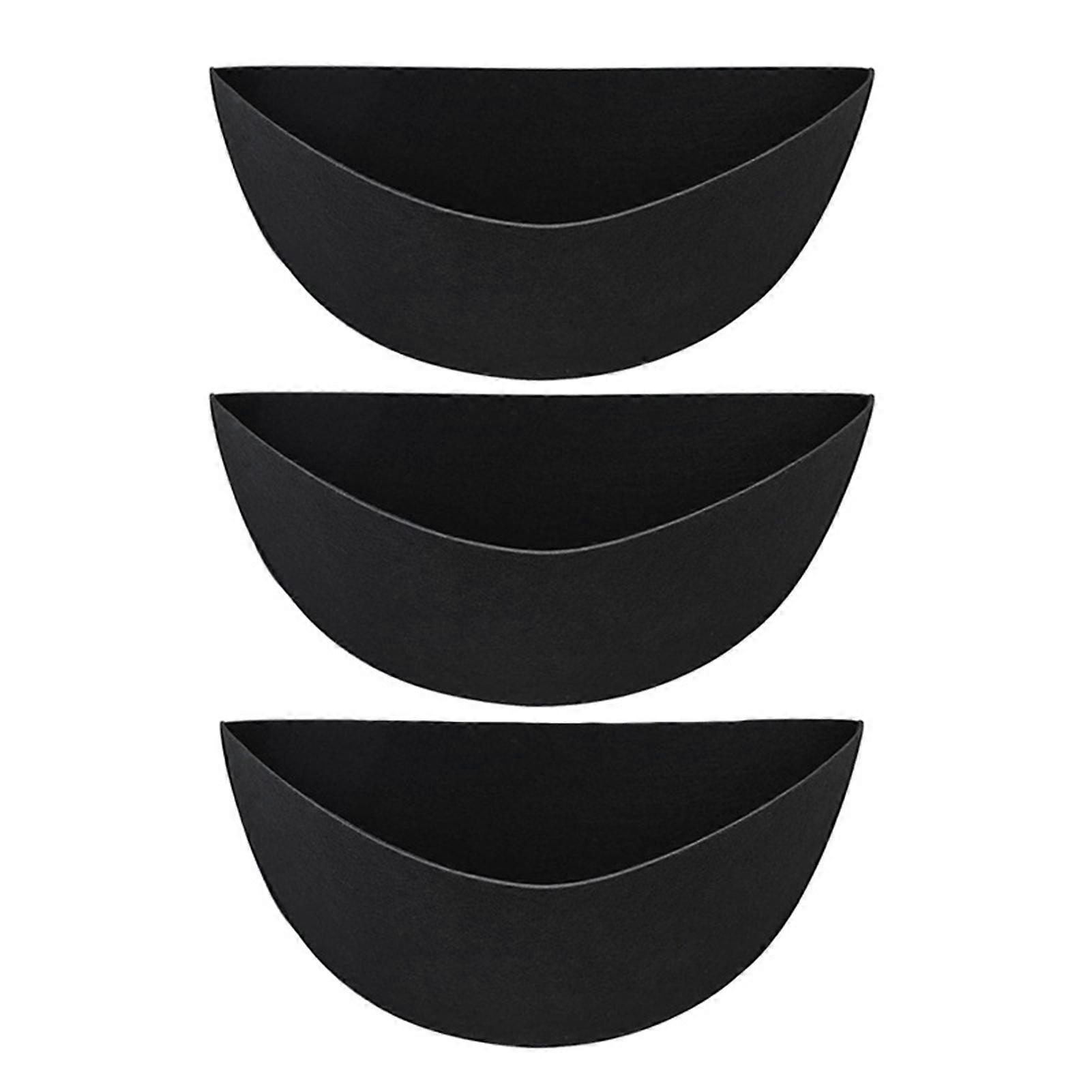 3Pcs Half Round Felt Planter Liners Reusable Flower Basket Liners Moisture Retaining Grower Liner Tear-Resistant Coconut Liners Alternative for Wall H