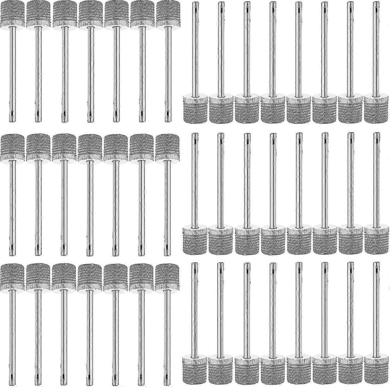 100 חתיכות משאבת אוויר מחטי ניפוח נירוסטה משאבת כדור נירוסטה סיכות ניפוח אוויר לכדורי ספורט, כדורסל, כדורגל, כדורעף, רוגבי - XC