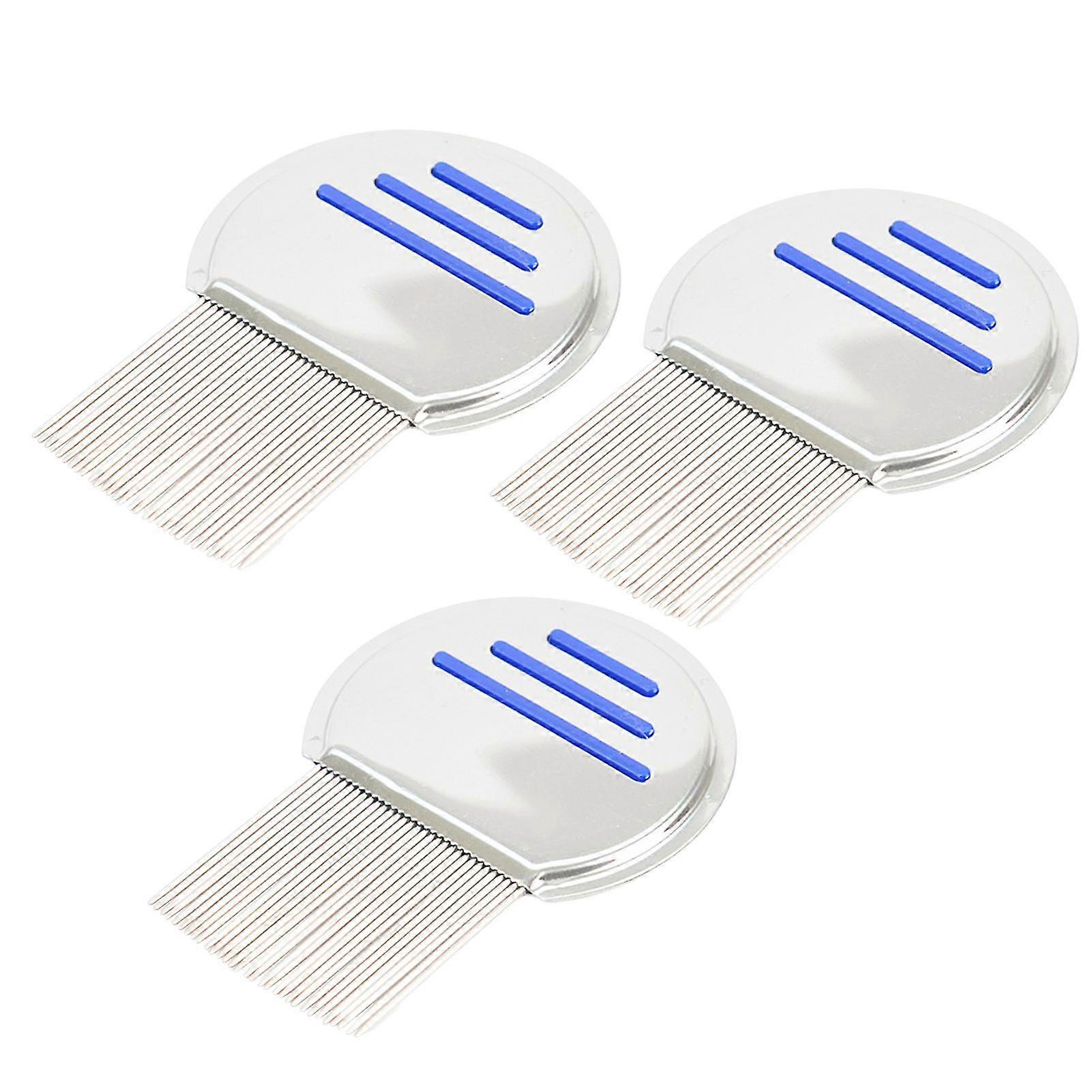 3pcs Professional Multifunctional Pets Non Slip Lice Combs Remove Nits And Fleas
