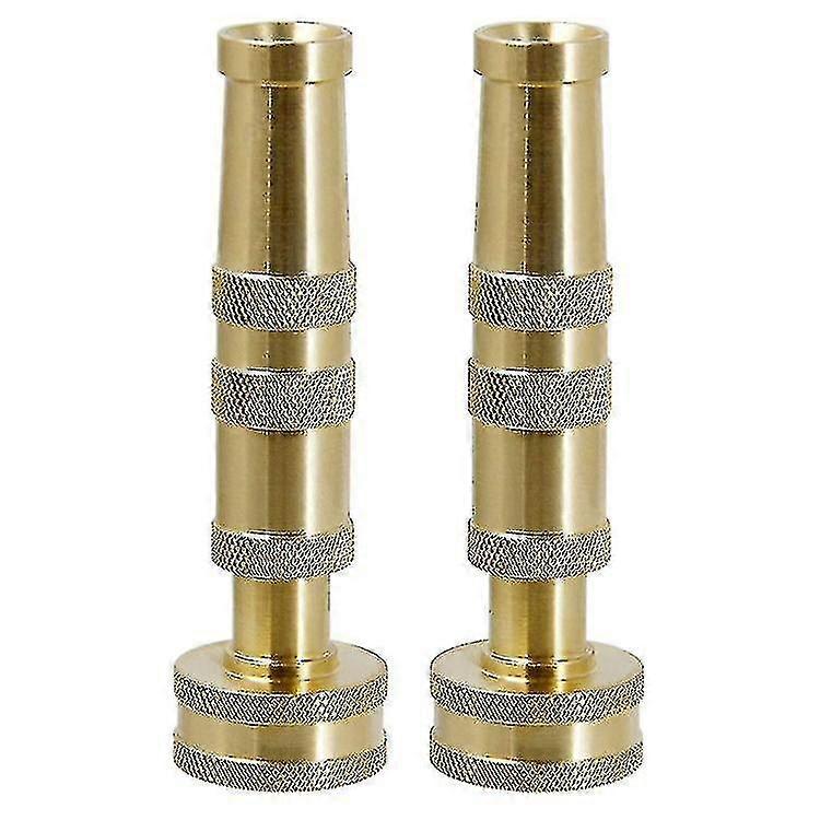 Sajy Adjustable Heavy Duty Brass Nozzle For Garden Hose, Easy To Adjust From Spray To Strong Stream To Water Off, Perfect For Car Washing And Watering