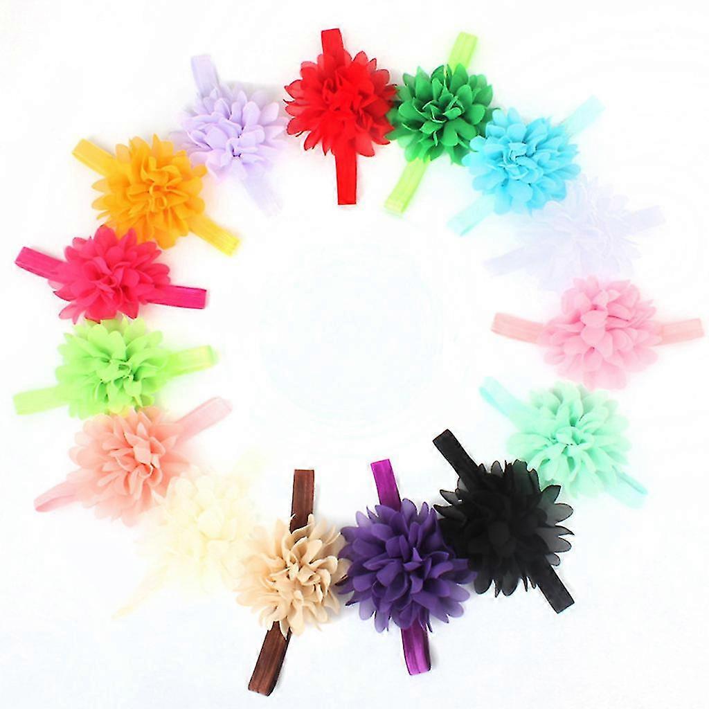 Sunflower Elastic H Band Bohemian Fashionable Headwear Chiffon Headband