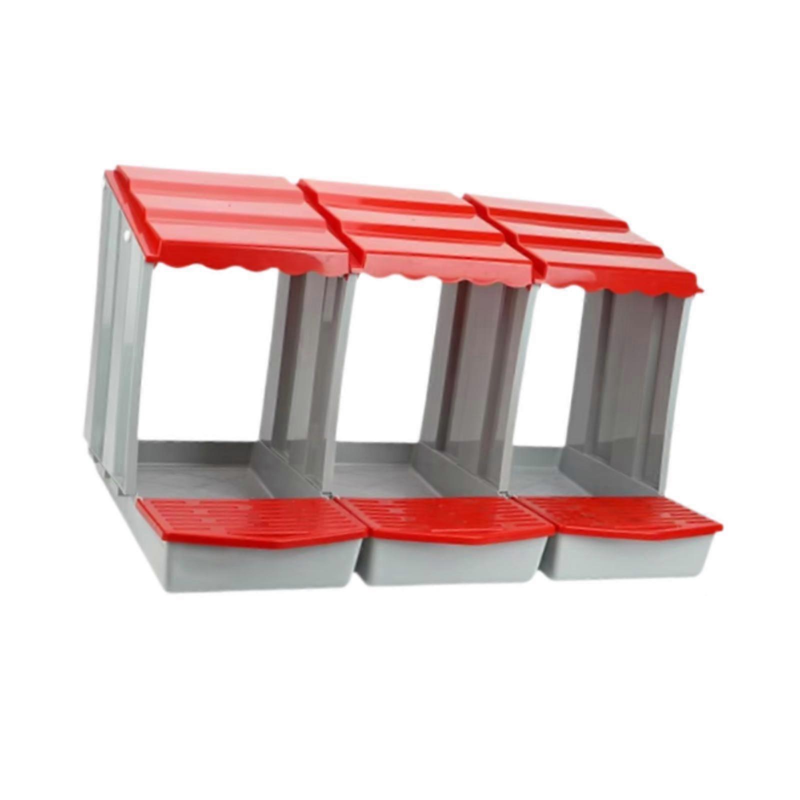 Egg Laying Box Easy Clean Comfortable Hen Nest Box for Farm House Laying Egg S red