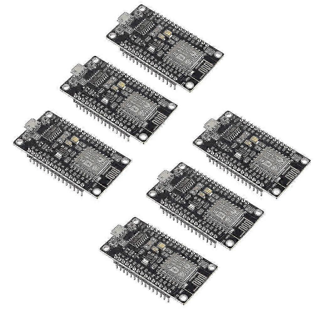 6Pcs Node-MCU V3 Wireless Module ESP8266 ESP-12F WiFi Development Board with CH-340
