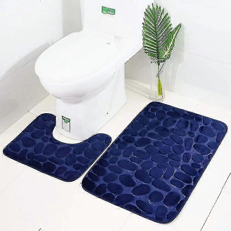 Non-slip Ding Bath Mat Set, Able Soft Comcompatible Withtable Memory Foam Bath Mat, Absorbent Bath Mat ()