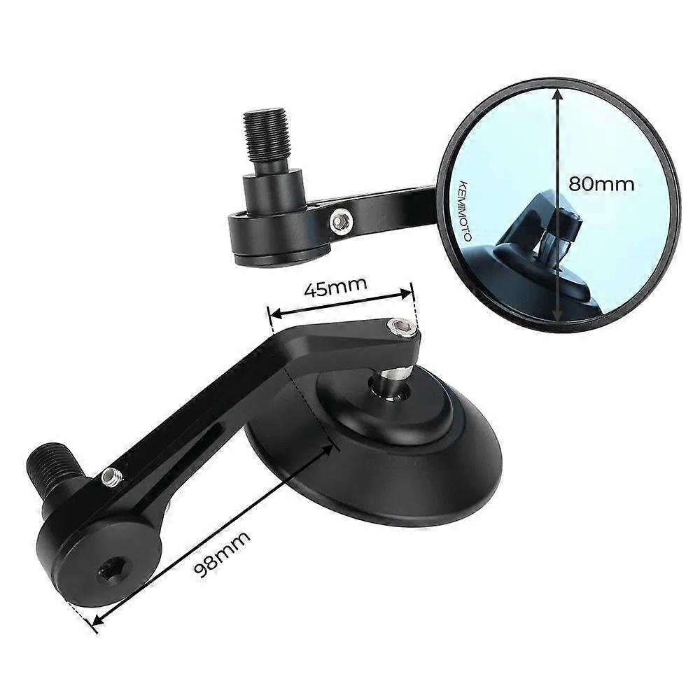 Motorcycle Bar End Mirrors CNC Rearview Mirror Handlebar For Yamaha TMAX MT-07 MT-09 MT10 FZ1/FZS1000 FZ6 FZ6R XJ6