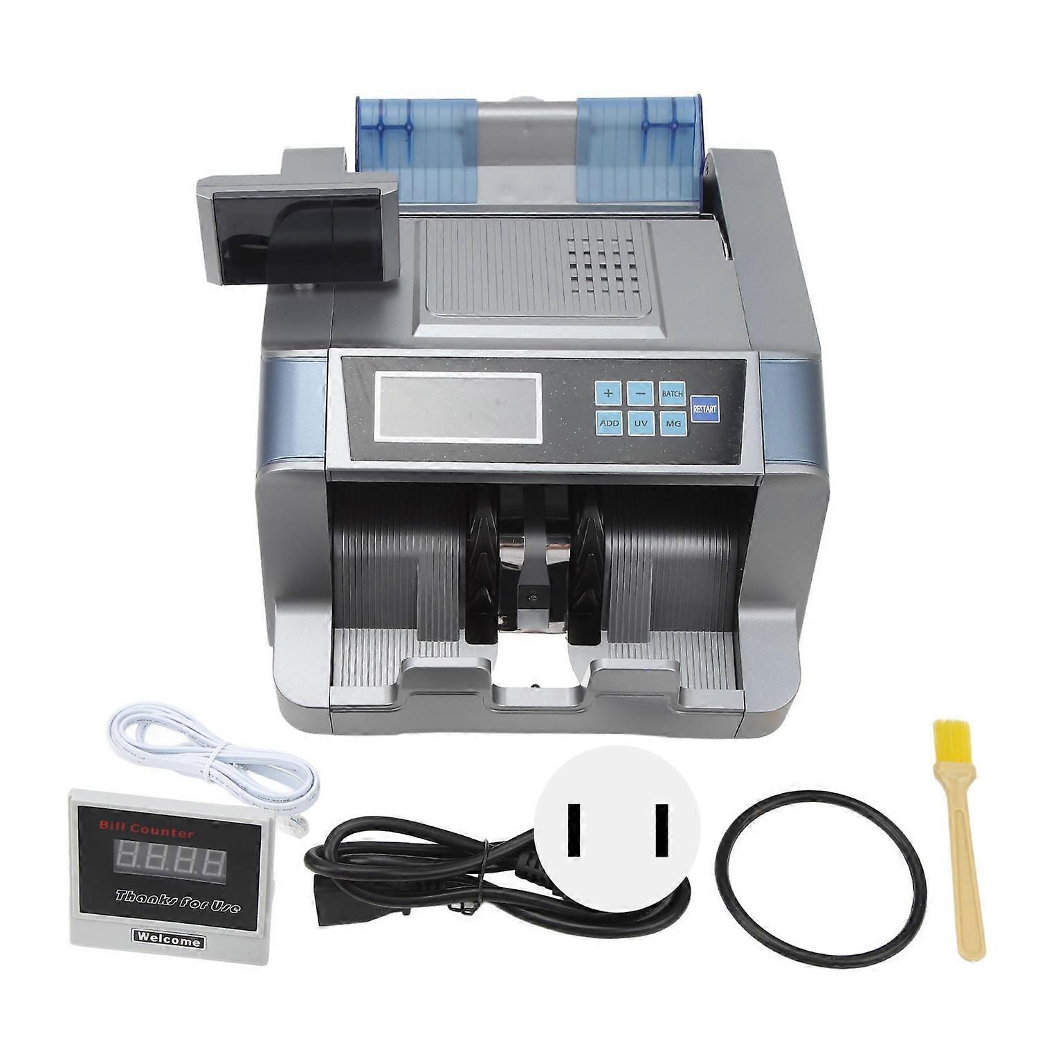 Money Counter Machine 728D UV 3MG Counterfeit Detection HD LCD Display Bill Counter AC110V