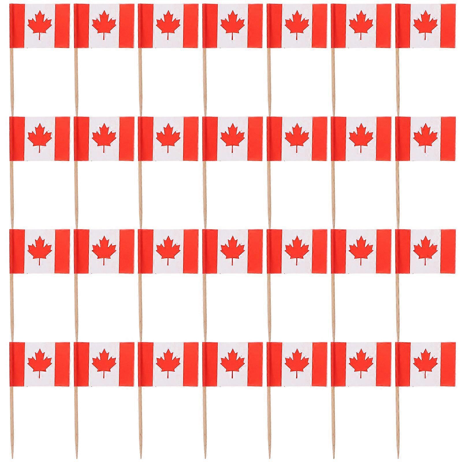 200Pcs Decorative Toothpick Flags Multi-function Cupcake Toppers Delicate Cupcake Decors