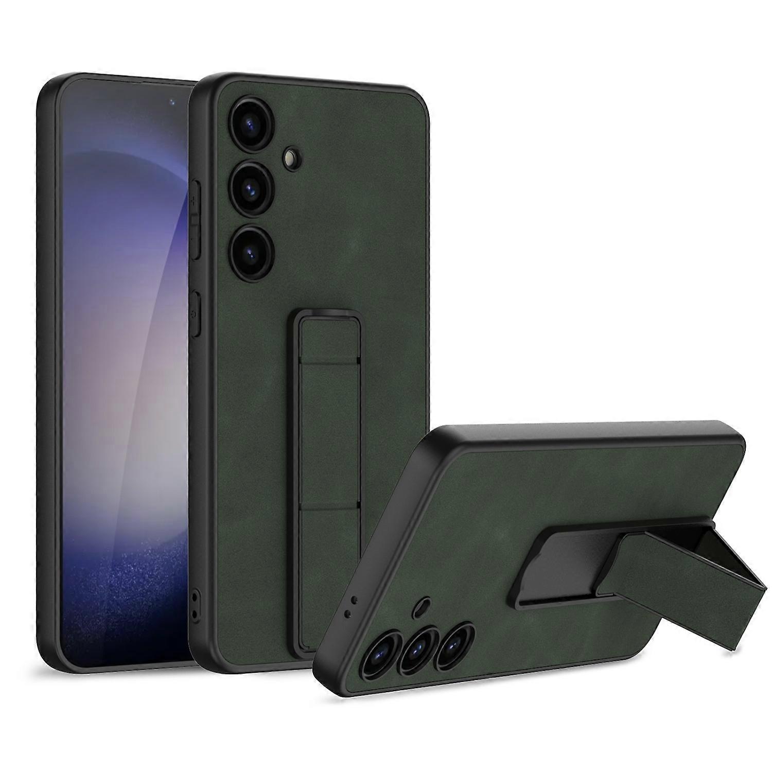 For Samsung Galaxy S24 Plus GKK Skin Feel Frosted with Holder Protective Case Green
