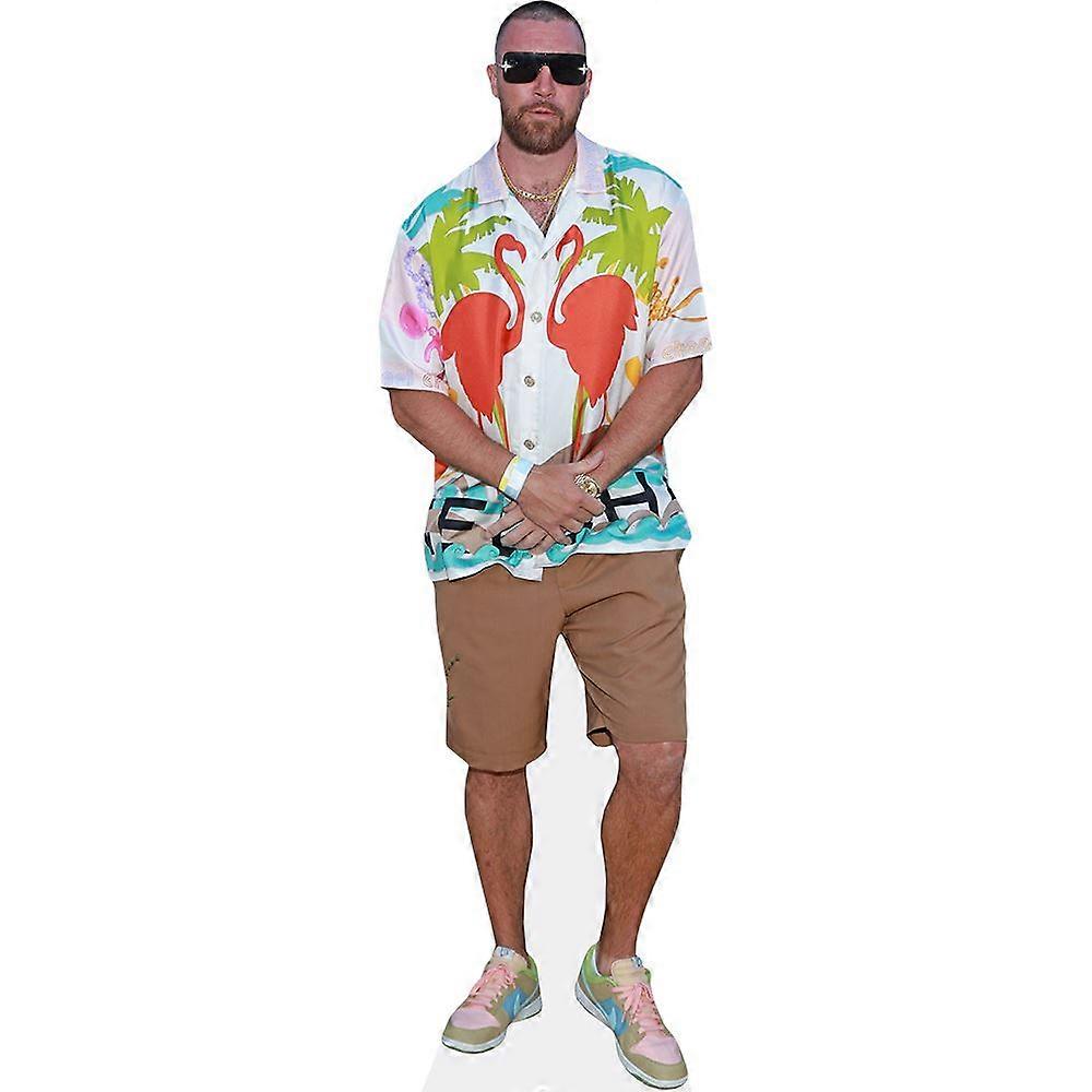 Travis Kelce (Shorts) Cardboard Cutout (lifesize OR mini size). Standee. Stand Up.