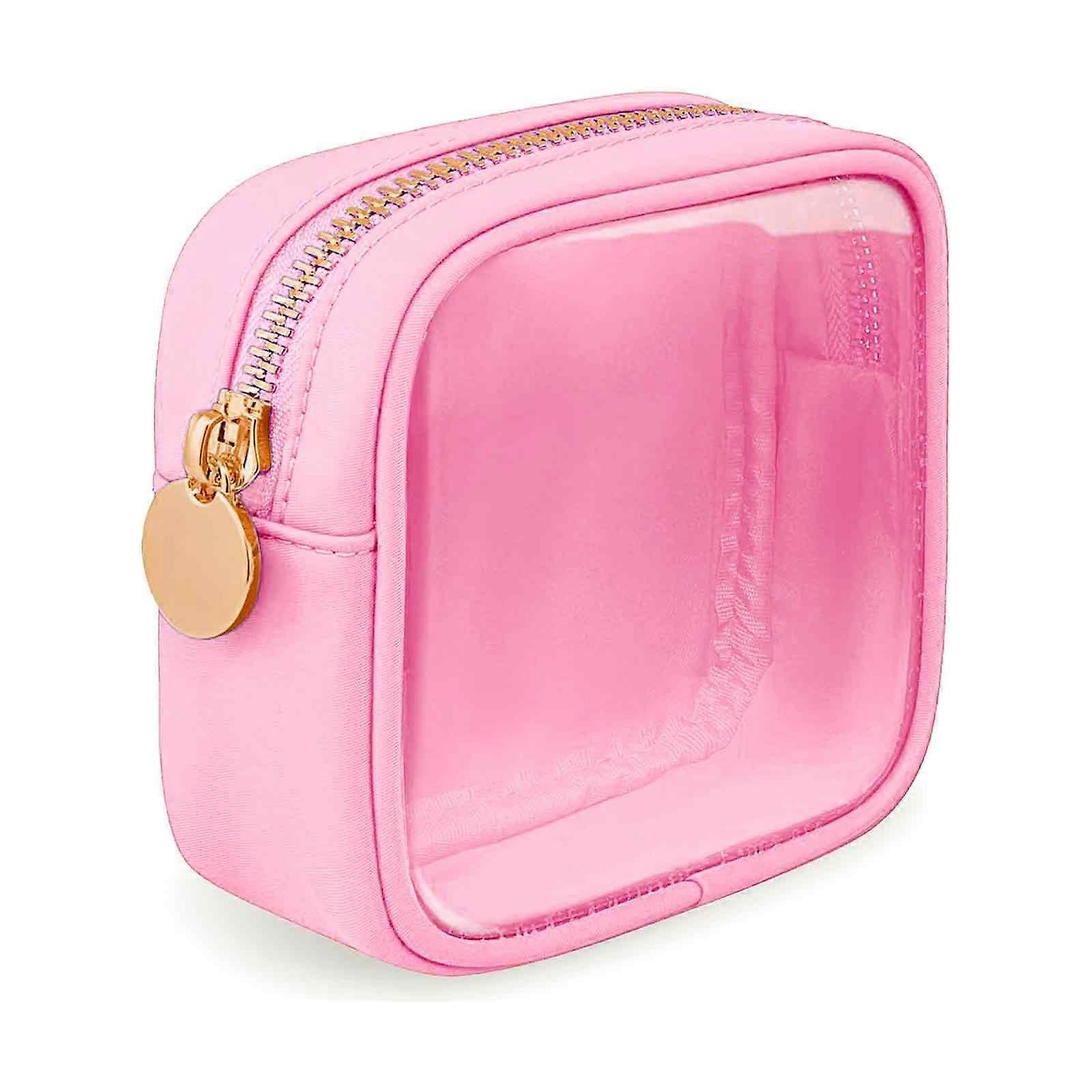 1pcs Nylon Mini Makeup Bag - Pink