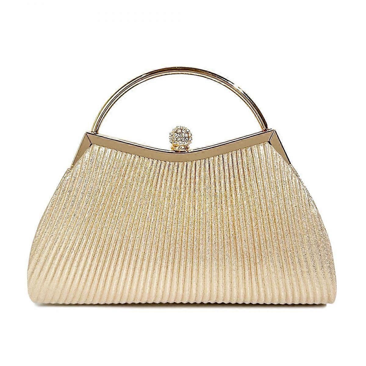 Women's Evening Bag Party Clutches Wedding Purses Cocktail Prom Handbags with Frosted Glitterin