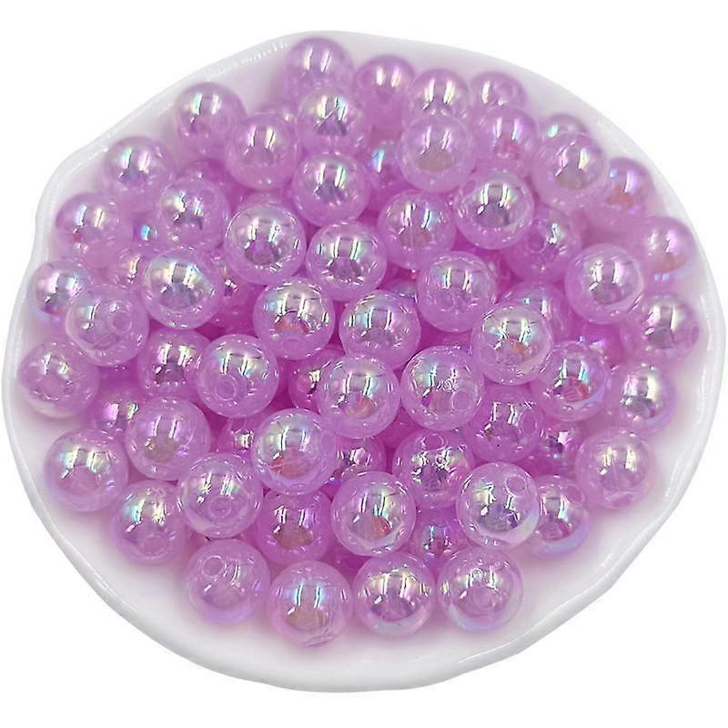 20/40Pcs 8 10mm Acrylic Round AB Color Beads For Jewelry Making DIY Bracelet Necklace Pendant Handmade material