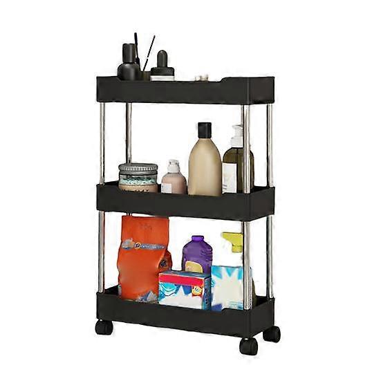 Organize Movable Convenient 3/4-Tier Kitchen Standing Storage Shelf Open Shelving
