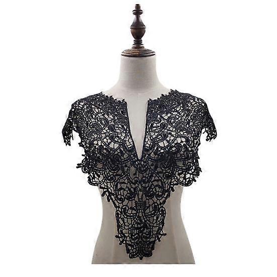 Practical Hollow Design DIY Lace Polyester Yarn Front/Back Collar Fake for Sewing Shop Applique
