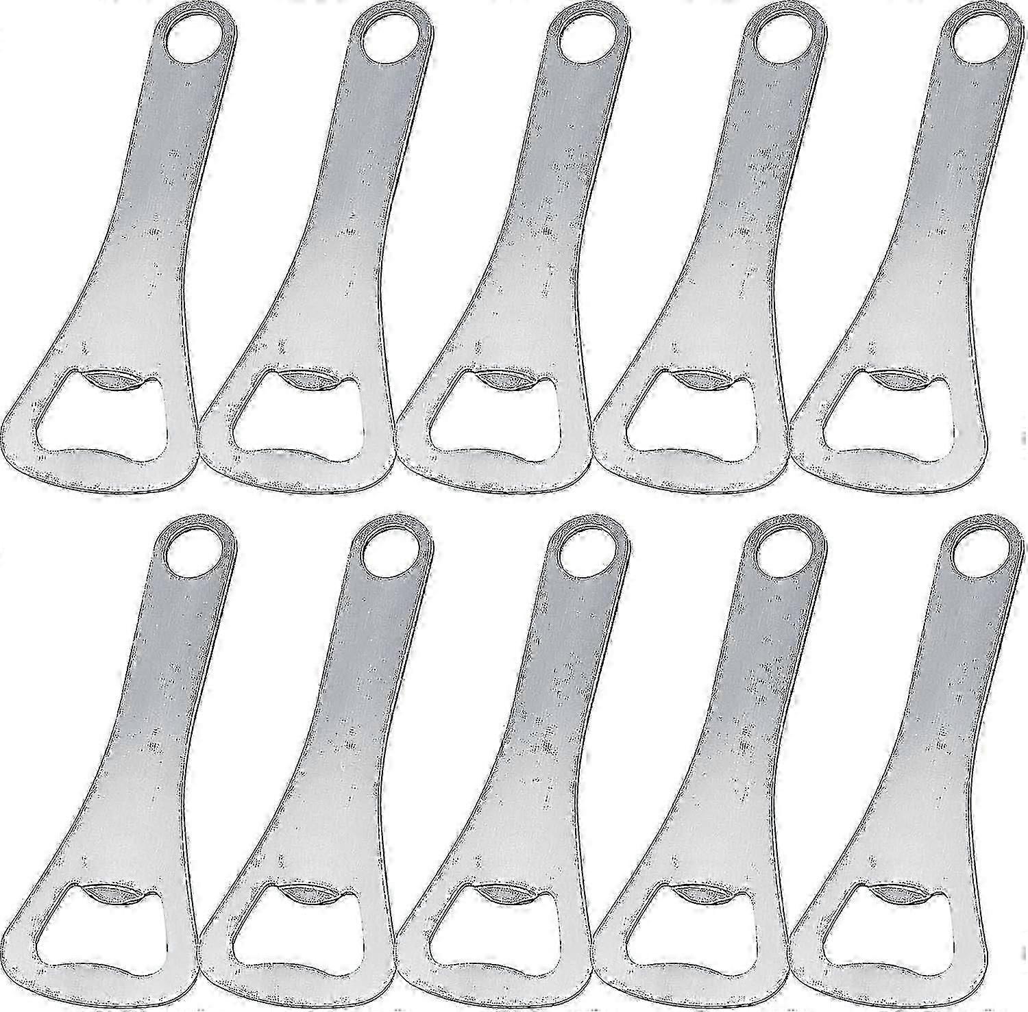 Pullonavauspakkaus Crown Bottle Opener Bulk olutpullonavaaja (hopea, 10 kpl)