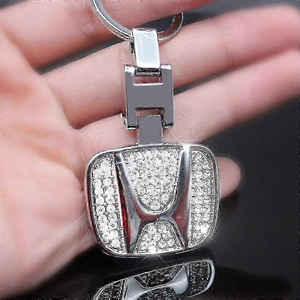 3d Car Keychain Accessory Inlay Shiny Double Sided Zinc Alloy Metal Key Accessory With Box (for )