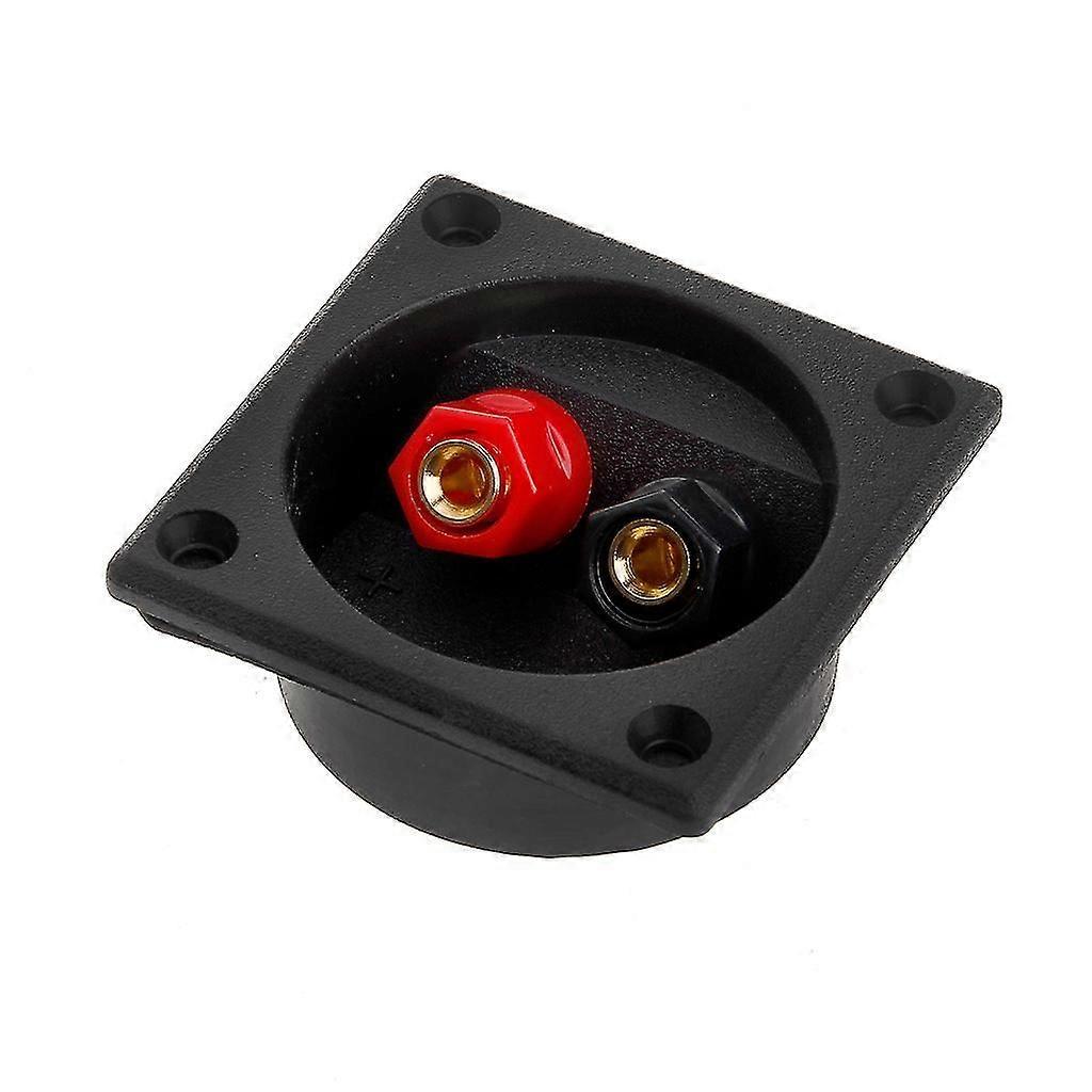 2-way Speaker Box Terminal Binding Post Screw Cup Connector With 2 Banana Jack