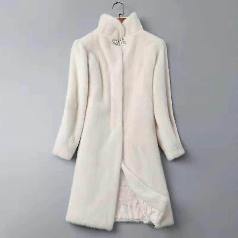 Mink Women's Long Coat Middle-aged and Old-age Foreign Style Mink Coat