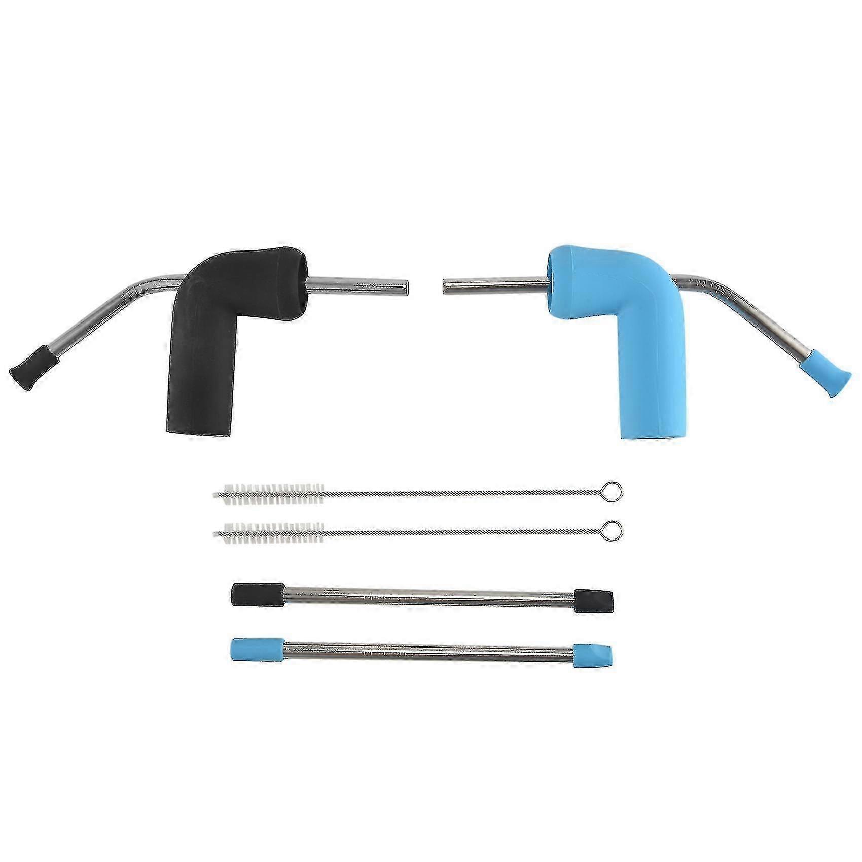 2-Pack Beer Snorkels for Bar Entertainment - Double Drinking Snorkels