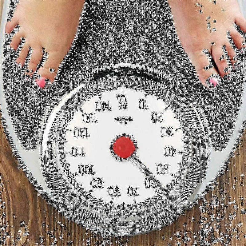 Doctor Style Mechanical Bathroom Scales Retro White + Black Accurate Weighing, Easy To Read Analogue Dial, Sturdy Metal Platform, Weigh Up To 150 Kg