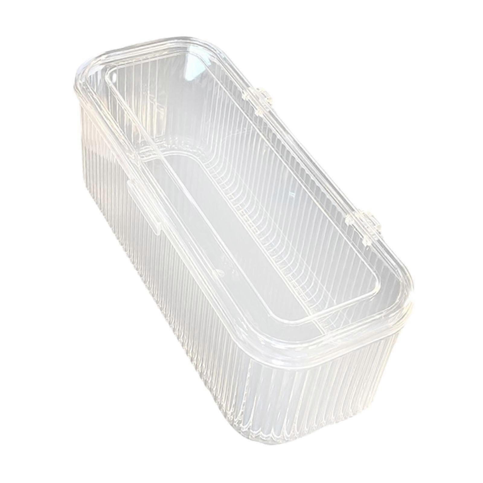 Nail Art Storage Box with Lid Transparent Compact Cosmetic Case Storage Case