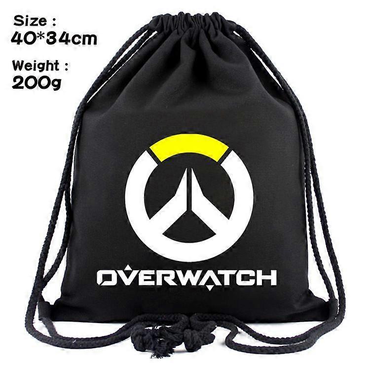 Ver Pioneer Beam Backpack Anime Game Canvas Drawstring Pocket Simple Student School Bag