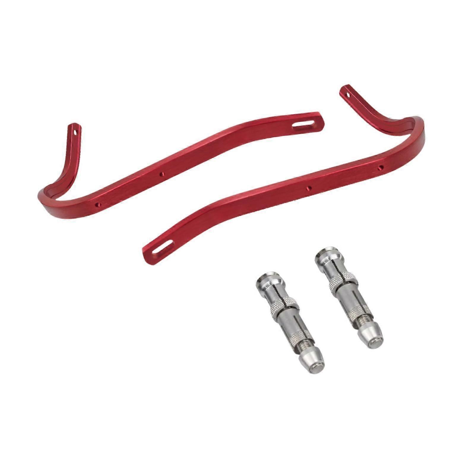 Generic Easily Install Sturdy Cycling Accessory 1 Pair Motorcycle Handguards Red