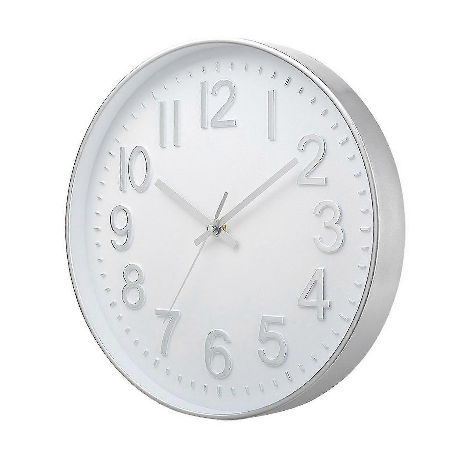 Wall Clock Large Numerals Design Easy-to-Read Battery Operated Modern Silent Non-Ticking Round Clock