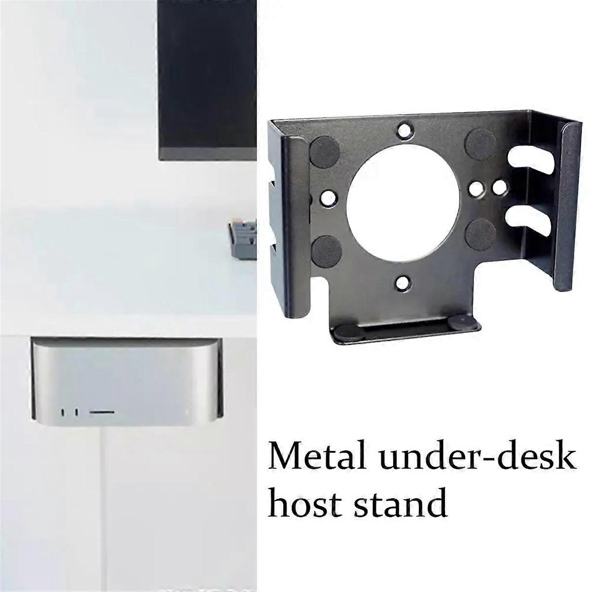 Under Desk Stand for Mini 2024 Desktop Computer Metal Mount Holder Behind Monitor for Mini Pro Accessori